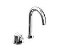 Rubinetto a due fori Vola 590B con miscelatore, cromato, 590B-16