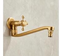 Rubinetto a freddo in rame antico avanzato con semplice rubinetto dell'acqua fredda per esterni mop piscina a parete lavatrice retro girevole modello lavatrice lavatrice