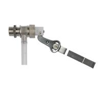 rubinetto a galleggiante con asta piatta inox attacco 1/2" in pvc per cassetta