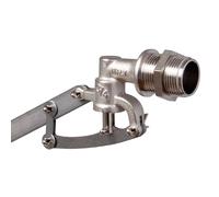 Rubinetto a galleggiante in ottone 5 copiglie con asta piatta inox - m 1-1/2" -