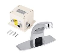 Rubinetto a Induzione, Rubinetto Automatico con Sensore a Infrarossi con Scatola di Controllo per Lavelli da Cucina e Bagno Rubinetto Acqua Fredda