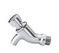 Rubinetto a muro con chiusura automatica a un foro per risparmiare acqua rubinetto freddo rubinetto in rame rubinetto di ritardo per lavabo pubblico Ktchen Bagno Giardino Patio Lavandino Rubinetti