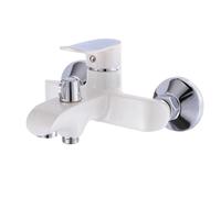 Rubinetto a Muro Rubinetto for doccia da bagno bianco 2 funzioni Miscelatore for acqua calda e fredda a parete Rubinetti for vasca dal design semplice Rubinetti for bagno(M3047J-ZT)