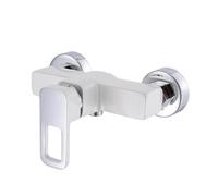 Rubinetto a Muro Rubinetto for doccia da bagno bianco 2 funzioni Miscelatore for acqua calda e fredda a parete Rubinetti for vasca dal design semplice Rubinetti for bagno(M2049J-ZT)