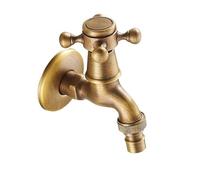 Rubinetto a Parete Montaggio a parete in ottone antico doppio utilizzo rubinetto dell'acqua accessori for il bagno lavello esterno rubinetti da giardino decorativo for lavanderia(AX001)