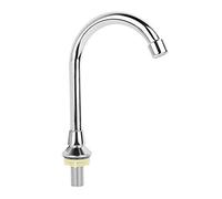 Rubinetto a pedale a mani libere a set completo, valvola a pedale + rubinetto dell'acqua + coperchio decorativo, rubinetto di controllo a pedale per montaggio a pavimento touchless da laboratorio