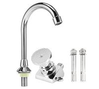 Rubinetto a pedale in ottone per montaggio a pavimento, kit rubinetto con filettatura G1/2", set di rubinetti per lavello, per hotel, fabbriche alimentari, ospedali e altri luoghi con rigorosa igiene