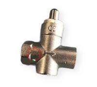 RUBINETTO A PULSANTE PER MANOMETRO ACQUA GAS1/4 3/8 1/2