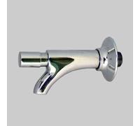 RUBINETTO A PULSANTE SEMPLICE OTTONE CROMATO 1/2 Rubinetteria Pulsante