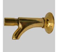 RUBINETTO A PULSANTE SEMPLICE OTTONE GIALLO 1/2 Rubinetteria Pulsante