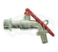 RUBINETTO A SFERA - 3/4" - 170 GR CON PORTAGOMMA E PORTA LUCCHETTO TUBO ACQUA