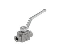 Rubinetto a Sfera Ama 2 Vie 1/2" per Oleodinamica 500 Bar