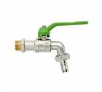 Rubinetto a Sfera Antigelo leva verde da 3/4 con Portagomma Made in Italy