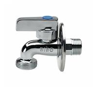 Rubinetto a sfera BIBO LUX 1/2'' attacco x portagomma nichelato attaco lavatrice