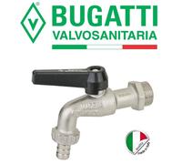 RUBINETTO A SFERA CON PORTAGOMMA 3/4 " bugatti MADE IN ITALY
