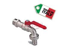 RUBINETTO A SFERA CON PORTAGOMMA PESANTE 1/2" PER GIARDINO ESTERNO FONTANA ACQUA