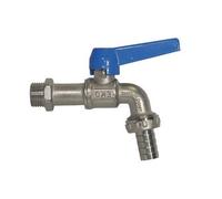 RUBINETTO A SFERA CURVO CON PORTAGOMMA Mod EKO LUX 3/4" Valvole Rubinetti Sfera