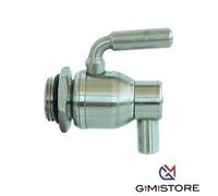 RUBINETTO A SFERA INOX SALVAGOCCIA + GHIERA TORNITO 1/2M