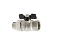 Rubinetto a Sfera Misura Attacco D'Ala Vite Con o-Ring Guarnizione Titan