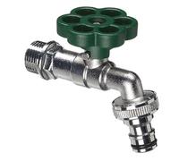 Rubinetto a Sfera per Fontana da Giardino con Fiore Colorato Belfer RUB/029 Verde