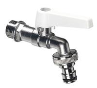 Rubinetto a Sfera per Fontana da Giardino con Leva Colorata Belfer RUB/028 Bianco