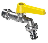 Rubinetto a Sfera per Fontana da Giardino con Leva Colorata Belfer RUB/028 Giallo