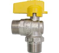 Rubinetto a sfera per gas 1/2" MM a squadra