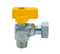 Rubinetto a sfera per gas a squadra M 3/4 x 3/4