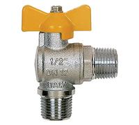 RUBINETTO A SFERA PER GAS A SQUADRA 1/2 MM ITAP 4 PZ