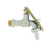 RUBINETTO A SFERA PORTAGOMMA CON LUCCHETTO LUCCHETTABILE MADE IN ITALY OTTONE