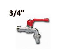 Rubinetto a sfera portagomma da 3/4'' leva rossa