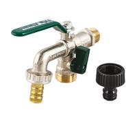 Rubinetto a sfera portagomma mod. 1/2 cromato duplex no frost TIEMME