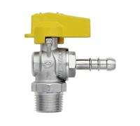 Rubinetto a sfera squadra per gas M-portagomma gpl UNI 7141 1/2"