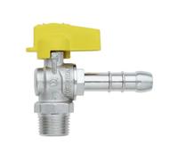 Rubinetto a sfera squadra per gas M portagomma metano UNI 7141 1/2