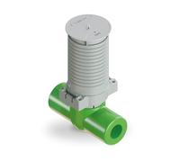 Rubinetto a sfera Top Entry da incasso DN15 con connessioni PP-R Ø20 verde TECO