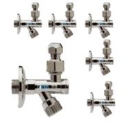 Rubinetto a snodo Filtro Smontabile Sottolavabo Ottone Cromato 1/2 con Vitone