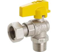 RUBINETTO A SQUADRA PER GAS MASCHIO/DADO GIREV. 1/2"x1/2"