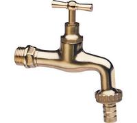 RUBINETTO A VITE 355 ITAP OTTONE LUCIDO 3/4M + PORTAGOMMA 1"