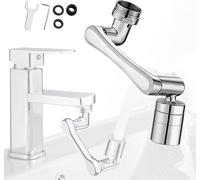 RUBINETTO ACCIAIO GIREVOLE MISCELATORE CASA CUCINA BAGNO FILTRO ADATTATORE
