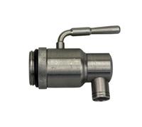 RUBINETTO ACCIAIO INOX 1" ANTIGOCCIA CON LEVA E DADO DI REGOLAZIONE