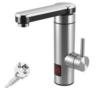 Rubinetto Acqua Calda Istantanea, Scaldabagno Elettrico Istantaneo 3300W con Display LED, Sicurezza IPX4, Facile Installazione per Cucina (Alimentazione 220V-240V)