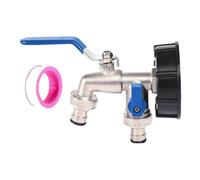 Rubinetto Acqua Da Esterno | Robusto e a prova di perdite,Divisore 2 Vie Tubo Giardino - Per Irrigazione Fiori, Pulizia Pavimenti, Toelettatura Animali, Professionisti E Proprietari Di Casa