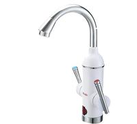 Rubinetto Acqua Elettrico Rubinetto scaldabagno senza serbatoio da cucina istantaneo 220V Elemento riscaldatore di flusso 110V riscaldato acqua calda Doppia maniglia(220V Lateral water)