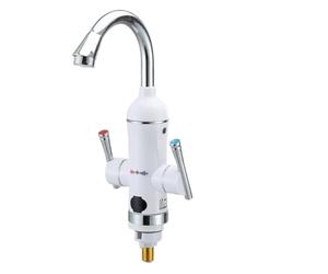 Rubinetto Acqua Elettrico Rubinetto scaldabagno senza serbatoio da cucina istantaneo 220V Elemento riscaldatore di flusso 110V riscaldato acqua calda Doppia maniglia(110V Under water)
