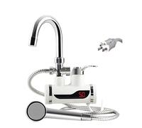 Rubinetto Acqua Elettrico Scaldabagno elettrico istantaneo con rubinetto dell'acqua calda Riscaldamento rapido display della temperatura Rubinetto senza serbatoio 110 V 220(Lateral type US)