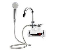 Rubinetto Acqua Elettrico Scaldabagno elettrico istantaneo for doccia Rubinetto acqua calda istantanea Cucina Riscaldamento Riscaldatore(Lateral bend)