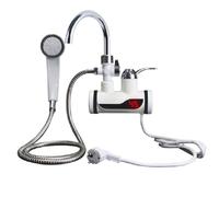Rubinetto Acqua Elettrico Scaldabagno senza serbatoio con doccia elettrica istantanea 220V Display digitale(Lateral inflow)
