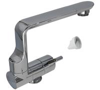 Rubinetto Acqua Fredda Arona Camper Caravana Campeggio + Interruttore Cromo