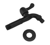 Rubinetto Acqua G1/2 con Disco in Ceramica Antigoccia, Rubinetto per Lavanderia a Parete in Acciaio Inossidabile Rubinetto Singolo Lungo per Acqua Fredda per Lavatrici(Washing Machine Faucet)