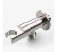 Rubinetto angolare in acciaio inossidabile 304 con supporto, valvola di arresto dell'acqua, interruttore per il controllo della doccia, accessori per il bagno, spazzolato, 1 pezzo